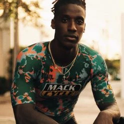 Mack Cycle & Fitness Men's Hurricanes X Mack Tie Dye Cycling Kit Bundle (Bibs/Jersey)