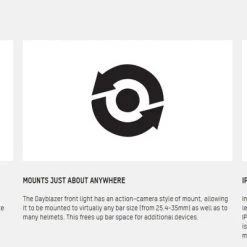 Blackburn Dayblazer 1000 Front Light + Dayblazer 65 Rear Light Combo Set