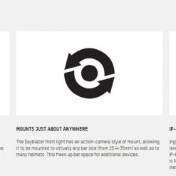 LIGHT COMBOS Blackburn Dayblazer 550 Front + Dayblazer 65 Rear Bike Light Set