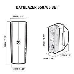 LIGHT COMBOS Blackburn Dayblazer 550 Front + Dayblazer 65 Rear Bike Light Set