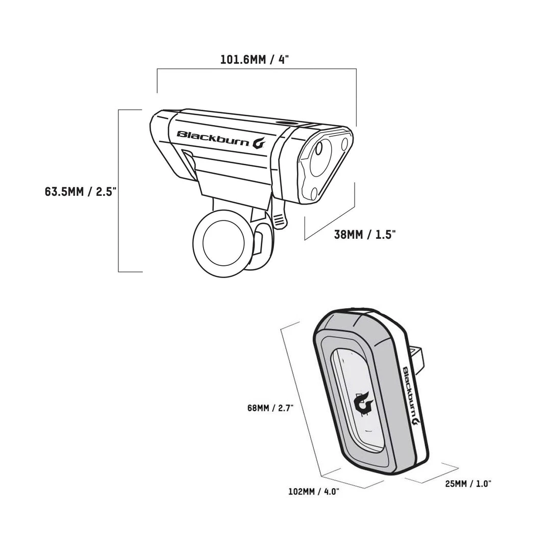 LIGHT COMBOS Blackburn Local 50 Front / Local 10 Rear Combo Light Set 5 LIGHT COMBOS Blackburn Local 50 Front / Local 10 Rear Combo Light Set