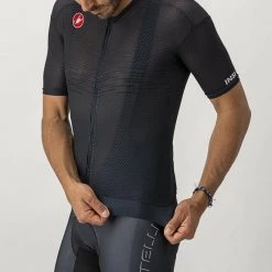 JERSEYS Castelli Insider Full Zip Short Sleeve Cycling Jersey