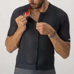 JERSEYS Castelli Insider Full Zip Short Sleeve Cycling Jersey