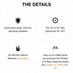 Kuat Transfer V2 2-Bike Car Hitch Rack