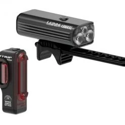 LEZYNE MacroDrive 1300XXL Head Light / Strip Drive 100 Tail Light Bike Light Combo LIGHT COMBOS