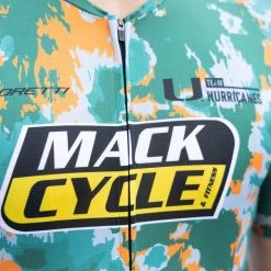 Mack Cycle & Fitness Men's Hurricanes X Mack Tie Dye Cycling Kit Bundle (Bibs/Jersey)