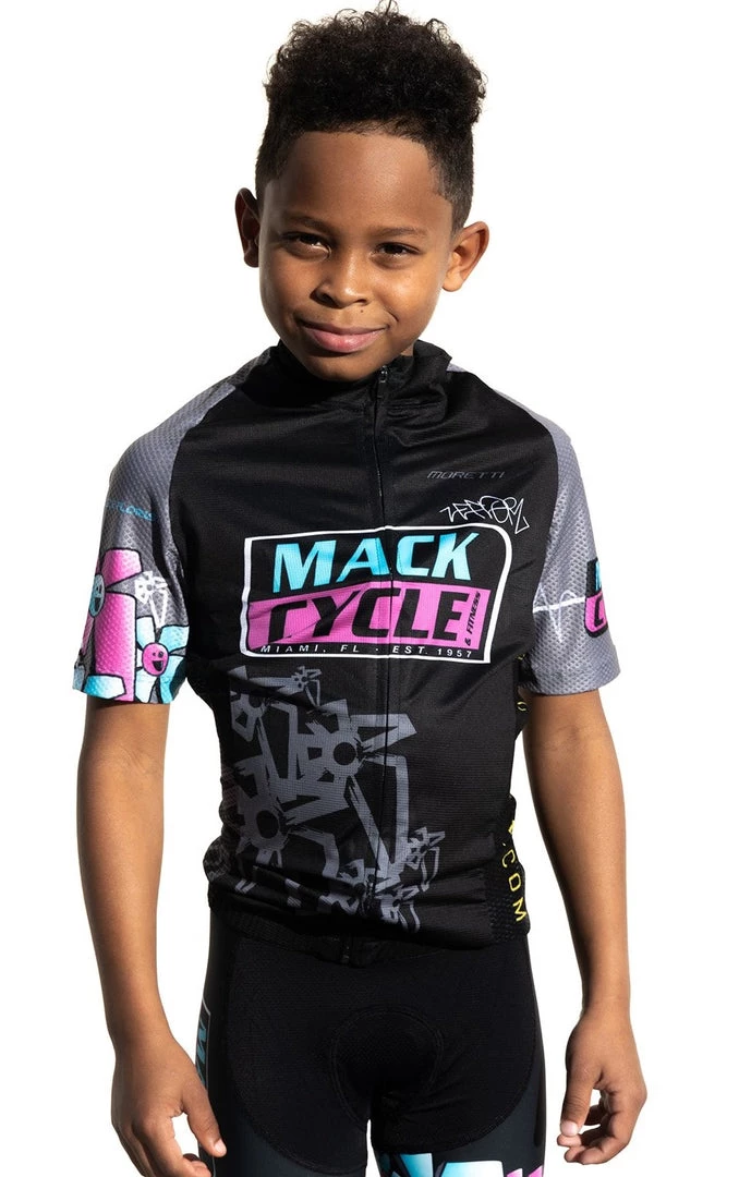 MORETTI Mack Cycle X ZeFlorist - Kid's Cycling Jersey JERSEYS 2 MORETTI Mack Cycle X ZeFlorist - Kid's Cycling Jersey JERSEYS