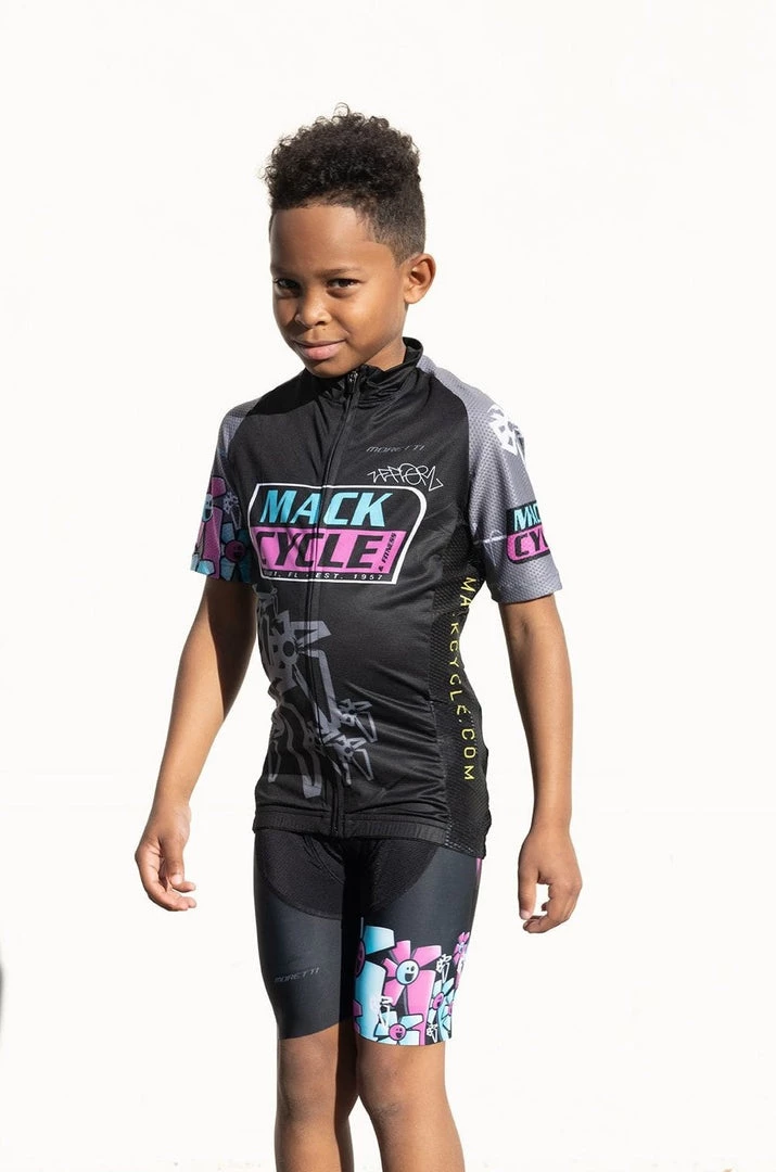 MORETTI Mack Cycle X ZeFlorist - Kid's Cycling Jersey JERSEYS 4 MORETTI Mack Cycle X ZeFlorist - Kid's Cycling Jersey JERSEYS