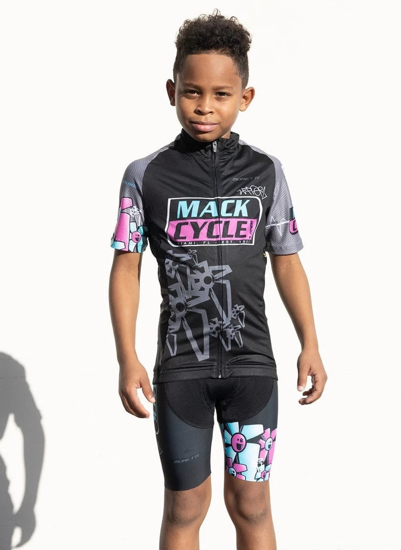 MORETTI Mack Cycle X ZeFlorist - Kid's Cycling Jersey JERSEYS 3 MORETTI Mack Cycle X ZeFlorist - Kid's Cycling Jersey JERSEYS