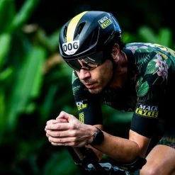 Safetti Men's Mack Team Kona Tri Suit - Black Hibiscus Fade