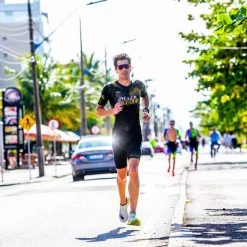 Safetti Men's Mack Team Kona Tri Suit - Black Hibiscus Fade