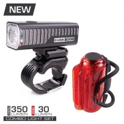 LIGHT COMBOS Serfas USM-350 E-Lume 350 Lumen Headlight / UTM-30 Cosmo 30 Lumen Tail Light