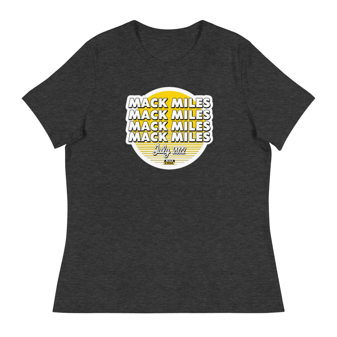 Mack Cycle & Fitness Mack Miles Women's Relaxed T-Shirt 4 Mack Cycle & Fitness Mack Miles Women's Relaxed T-Shirt