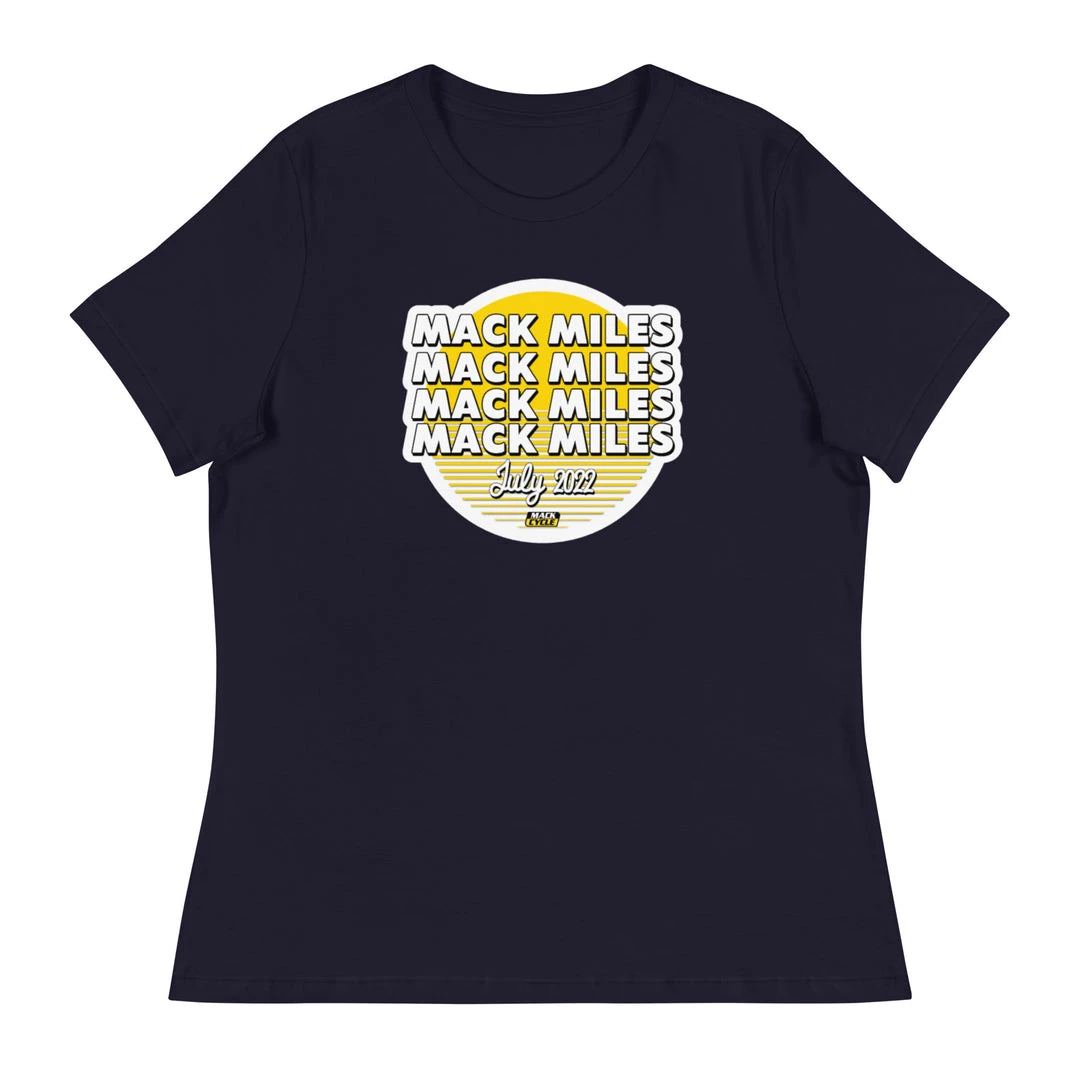 Mack Cycle & Fitness Mack Miles Women's Relaxed T-Shirt 2 Mack Cycle & Fitness Mack Miles Women's Relaxed T-Shirt